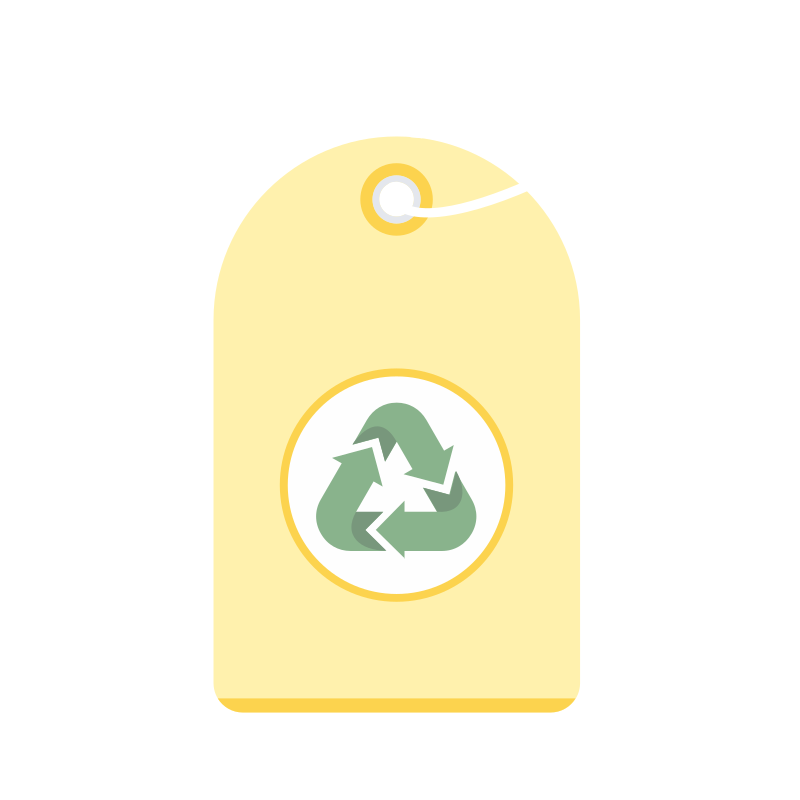 etiqueta de reciclaje